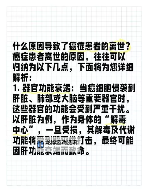 癌症最终死亡的原因有哪几方面:影响因素与机制分析图1