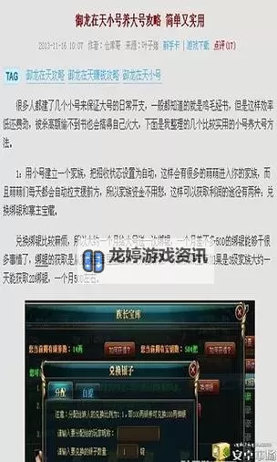 《御龙在天2021新版本全面解析:新玩法与升级亮点全揭秘》图1