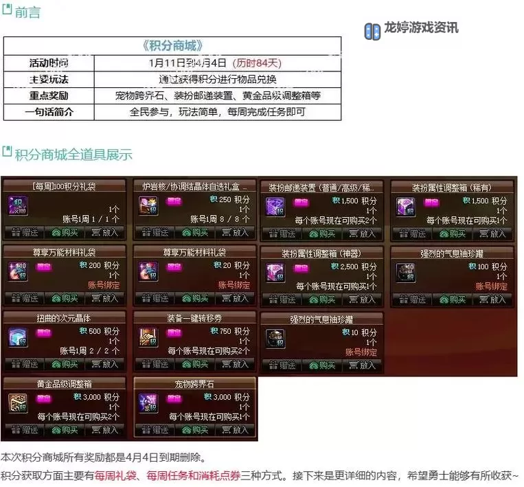 深度解析:DNF积分商城承包商的自我修养与成功之道图1