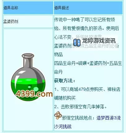 造梦西游3孟婆药剂怎么获得的详细攻略图2