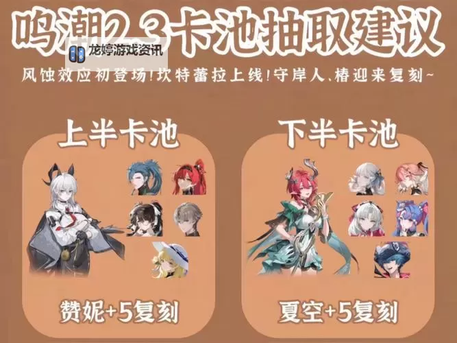 《鸣潮》零氪玩家卡池抽取建议 微氪选哪个角色比较好图1