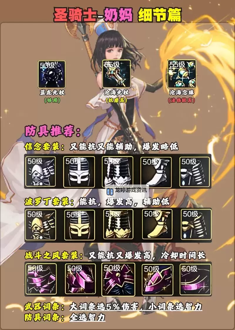 《地下城与勇士手游(DNF手游)》圣骑士加点连招推荐 奶妈怎么加点图2