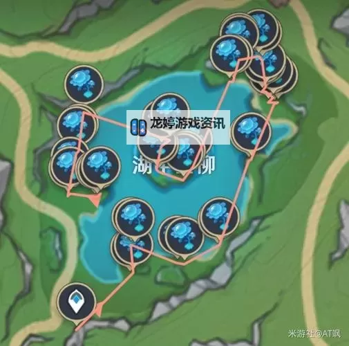 《原神》湖光铃兰采集线路推荐图2