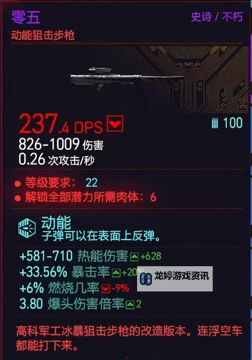 《赛博朋克2077》2.0版消音潜行流枪械推荐图1