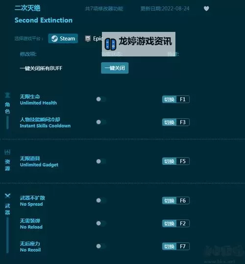 《灭绝》十一项修改器及使用方法说明 灭绝修改器怎么用图1