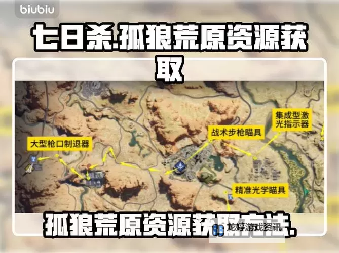 《七日世界》孤狼荒原武器配件全收集领跑图1